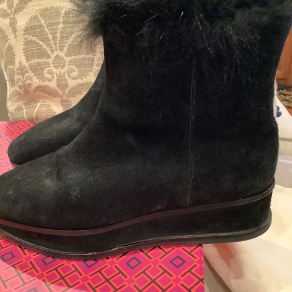 Tory.Burch black suede booties 5:5 - Picture 8 of 8
